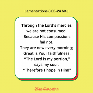 Lamentations 3:22-24